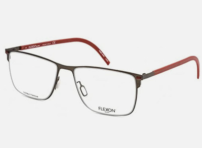 FLEXON B2077 035 BROWN AUTHENTIC TITANIUM EYEGLASSES 55-17-145 MM W/ CASE NEW