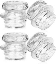 4Pcs Coffee Percolator Glass Top Replacement - Percolator Glass Top Replacement