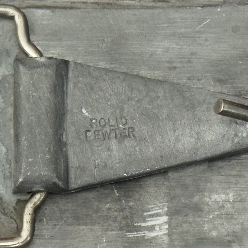 Vintage Rise of the Spirit of Independence Pewter Belt Buckle - Image 3 of 4