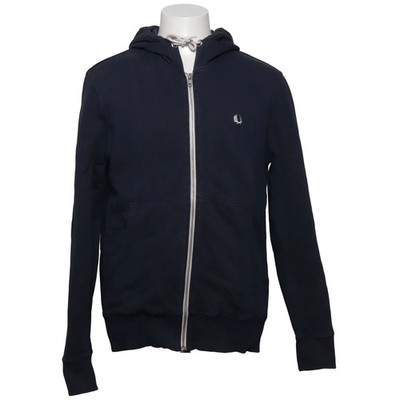 Fred Perry, Kapuzenpullover, Größe: M, Blau, Baumwolle, Sonstiges, Sweat #D54