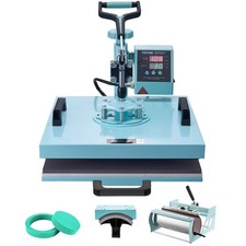 Heat Press Machine, 15 x 15 inch, 5 in 1 Heat Transfer Machine with 30 oz Tumble
