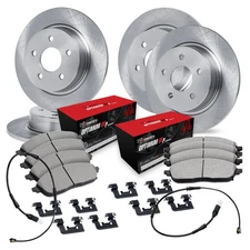 For Mercedes-Benz 300D 77-79 R1 Concepts Front & Rear Brake Kit w Optimum Pads