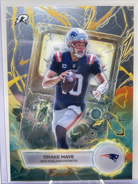 Drake Maye 2025 Topps Resurgence Voltaic Insert Card #VT-17 New England Patriots