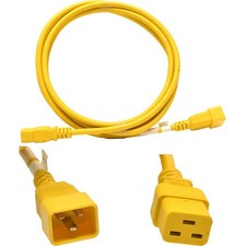 2x Yung Netzkabel C20 C19 Power Gelb 3m 16A 2...