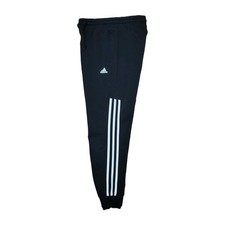 Adidas Essentials Women's Black 3-Stripe Fleece Joggers Size XS FN6058
