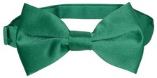 Vesuvio Napoli Boys BOWTIE Solid EMERALD GREEN Color Youth Bow Tie