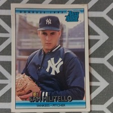 Donruss 1992 Sam Militello New York Yankees #407 Rated Rookie MLB Baseball Card. rookie card picture