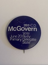 McGovern June 20 Primary Vote Reilly Political Pin Back Button P165 McGovern June 20 Primary Vote Reilly Political Pin Back Button P165