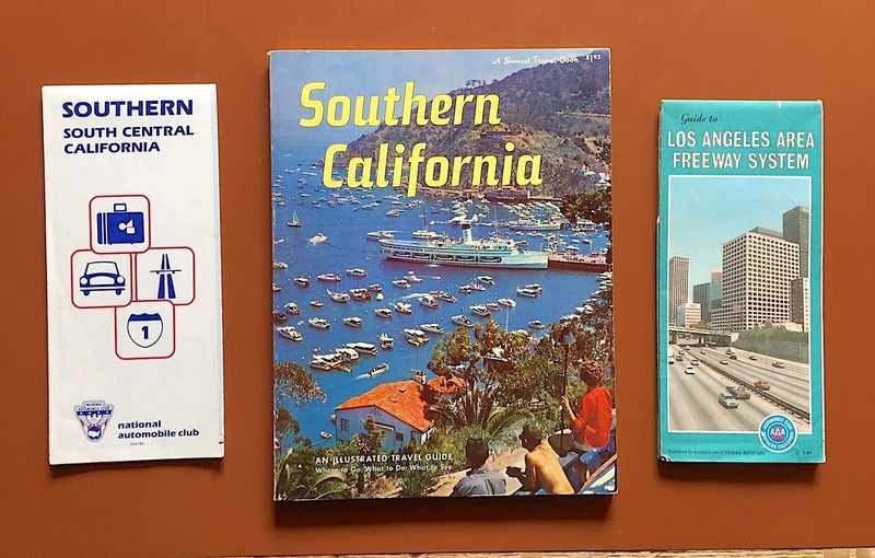 Vintage Southern California Guidebook, Maps 1960’s-1980’s
