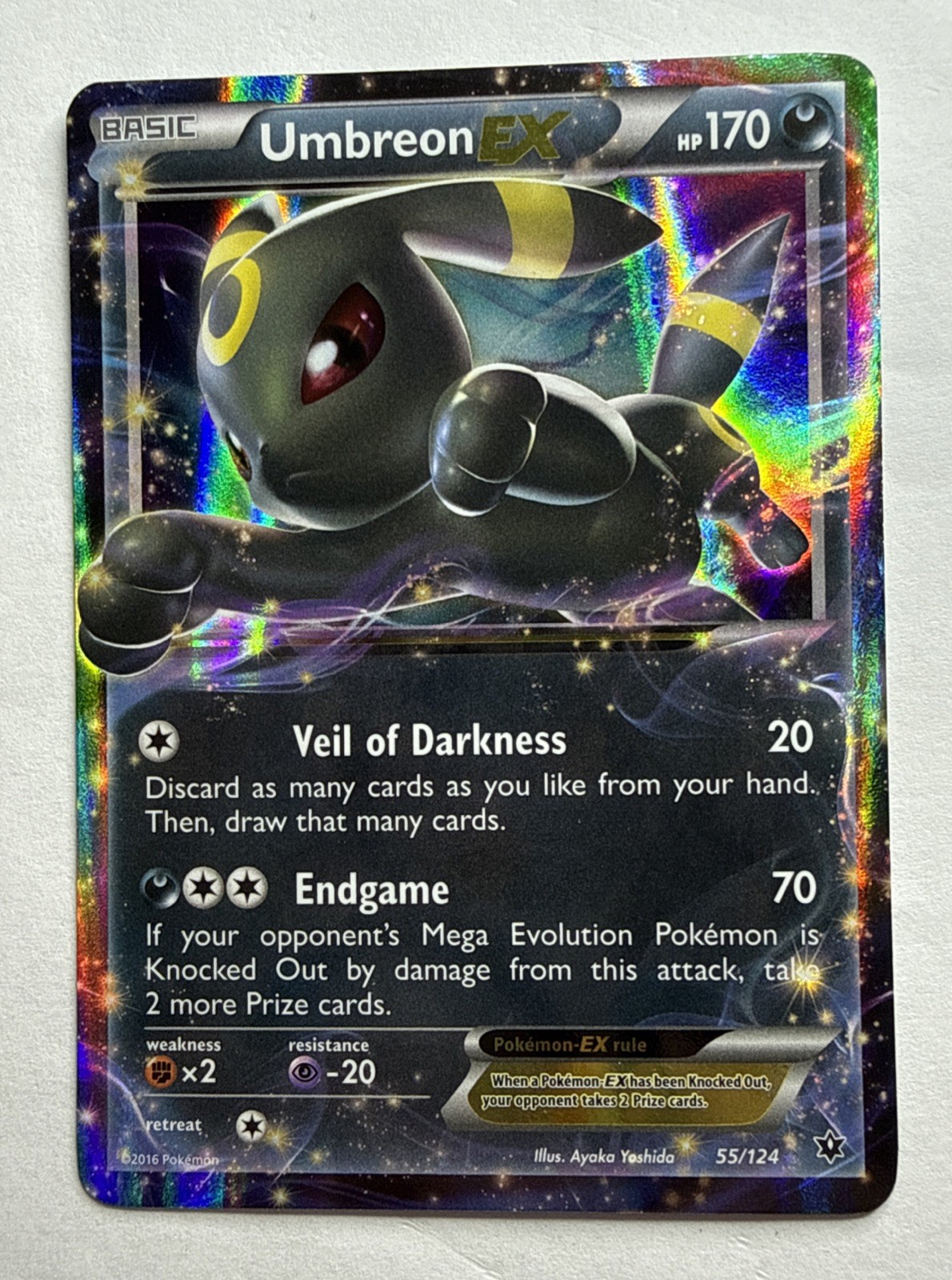 Umbreon EX 55/124 Fates Collide Holo Pokemon TCG “ Near Mint”