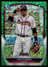 2023 Bowman Chrome LUIS GUANIPA GREEN SHIMMER REFRACTOR 31/99 BCP-200 BRAVES