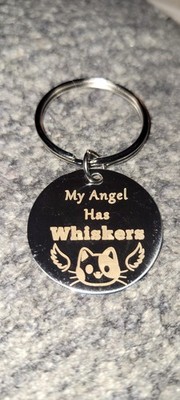 Cat Lovers Key Chain *My Angel Has Whiskers ''