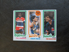1980-81 TOPPS ROOKIE BASKETBALL CARD #126-93-86 CARD PANEL EX-MT ROBERT PARISH. rookie card picture