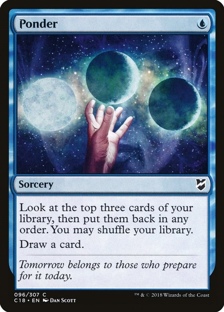 Ponder Commander 2018 96 LP MAGIC cards