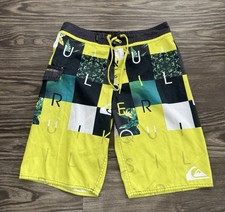 Quicksilver High Line Board Shorts 4 Way Stretch Unlined Men  s Sz 28 Beach Y2K