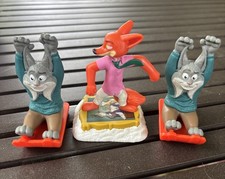 Lot of 3 McDonald s Happy Meal Toys Disney Zootopia