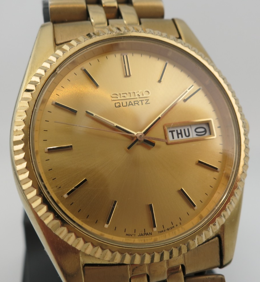 Vintage Seiko President Gold-Tone Stainless Steel Watch - 7N43