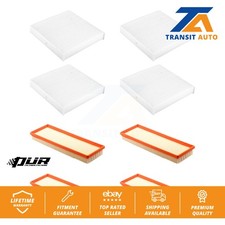 Air Cabin Filters (8 Total) Kit For 12-17 Fiat 500 1.4L with Naturally Aspirated