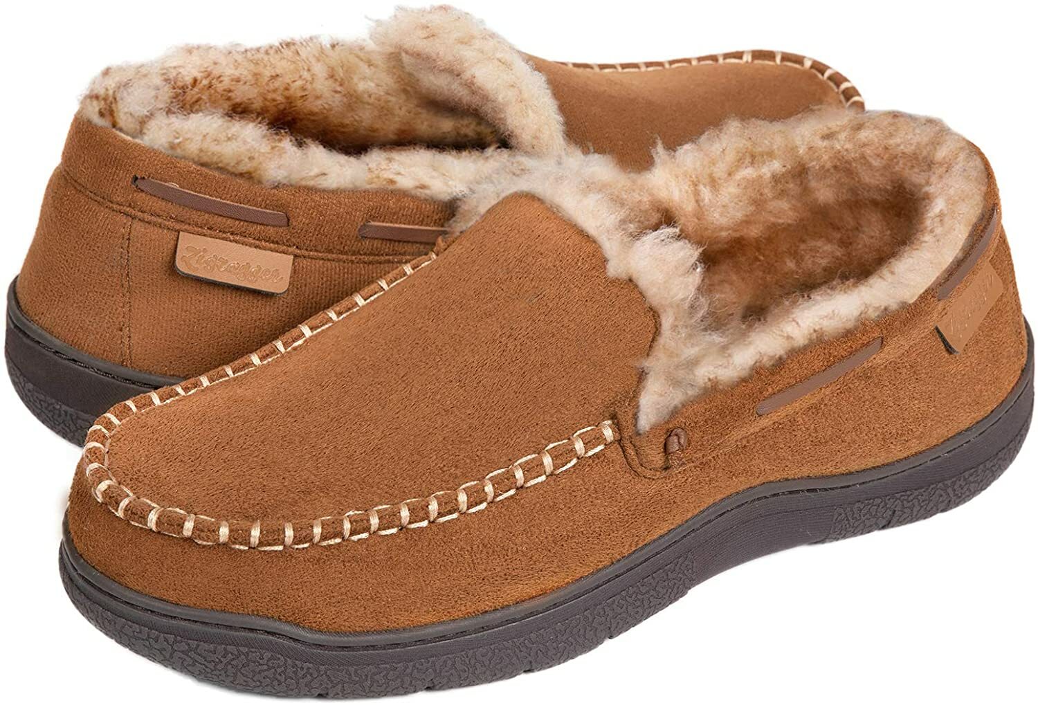 Zigzagger Men's Microsuede Moccasin 