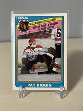 1984-85 O-Pee-Chee #386 Pat Riggin LL - NHL Hockey Card