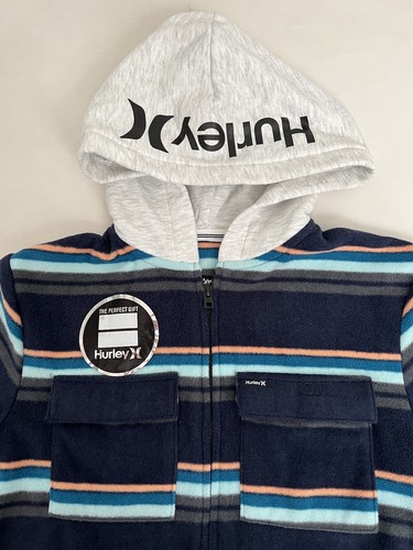 NWT Hurley Boys L Hoodie Artic Soft Fleece Jacket Shacket Full Zip Long Sleeve. - Picture 20 of 21