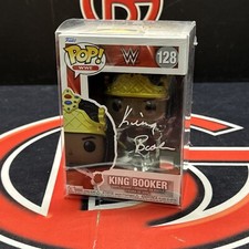 King Booker T Signed WWE Funko Pop #128 Autographed Beckett BAS COA