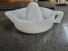 Sunkist Vintage White Milk Glass Reamer Juicer Orange Lemon Squeezer Made in USA