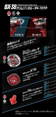 Takara Tomy Beyblade X BX-38 Crimson Garuda 4-70TP | eBay