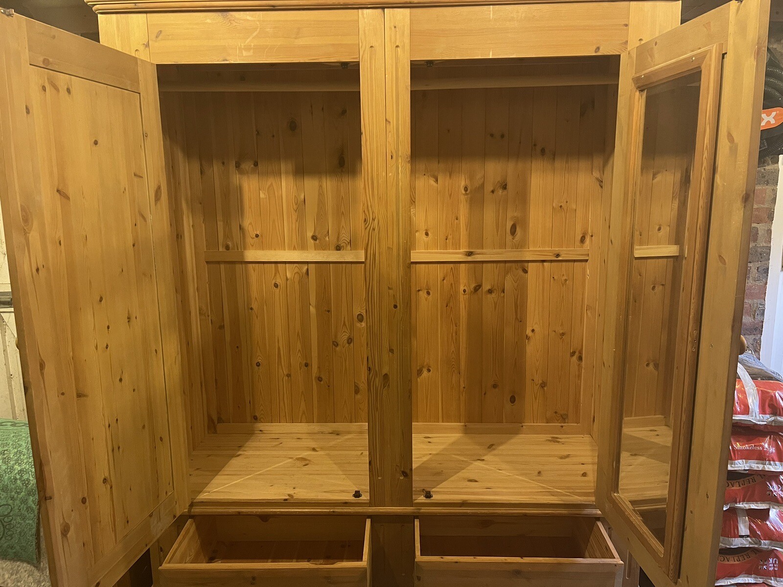 Extra Large Pine wardrobe eBay