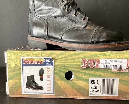 Men’s Durango DB 6210 ‘Head West’ Black Western Boots Size 9.50 D - Picture 2 of 10