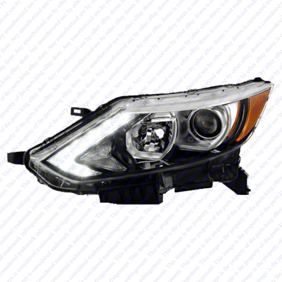 Conjunto de faros halógenos para Nissan Rogue Sport 2017 2018 2019 conductor izquierdo Foto 2 de 4