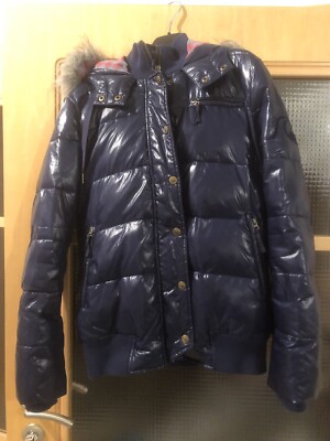 Winterjacke Anorak Kaputzenjacke Quiksilver M 36 38 blau dunkelblau