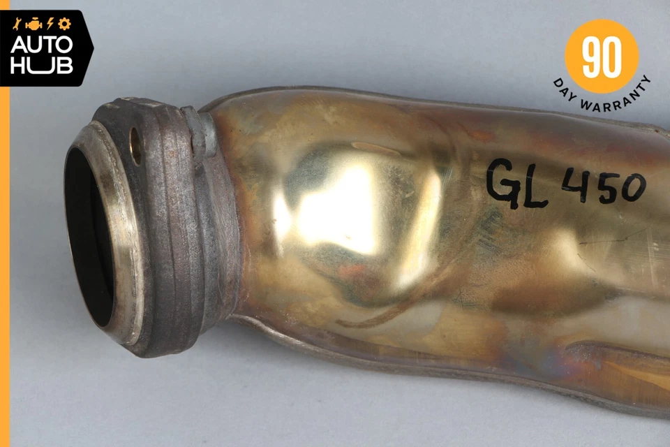 Tubo de escape delantero derecho del motor Mercedes X166 GL450 ML63 AMG 12-19 FABRICANTE DE EQUIPOS ORIGINALES Foto 2 de 4