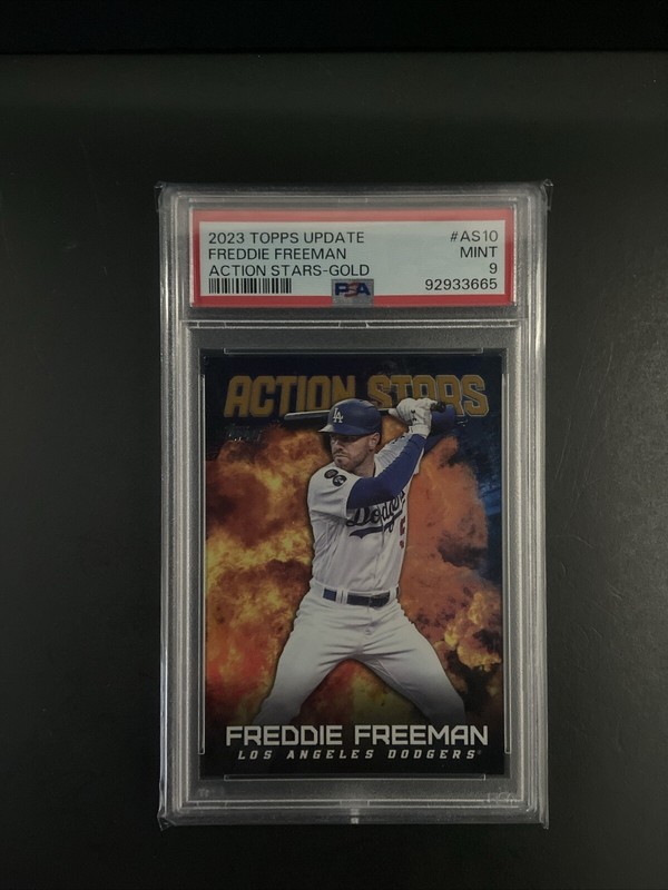 2023 Topps Update  Freddie Freeman Action Stars AS-10 GOLD /75 PSA 9