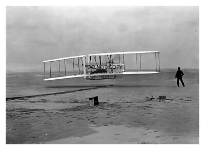 WRIGHT BROTHERS FIRST HEAVIER THAN AIR FLIGHTKITTY HAWK 1903 5X7 PHOTO