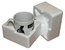 Polystyrene Mug Mailer 10oz 85mm Diameter x 90mm Height Smash Proof Packaging