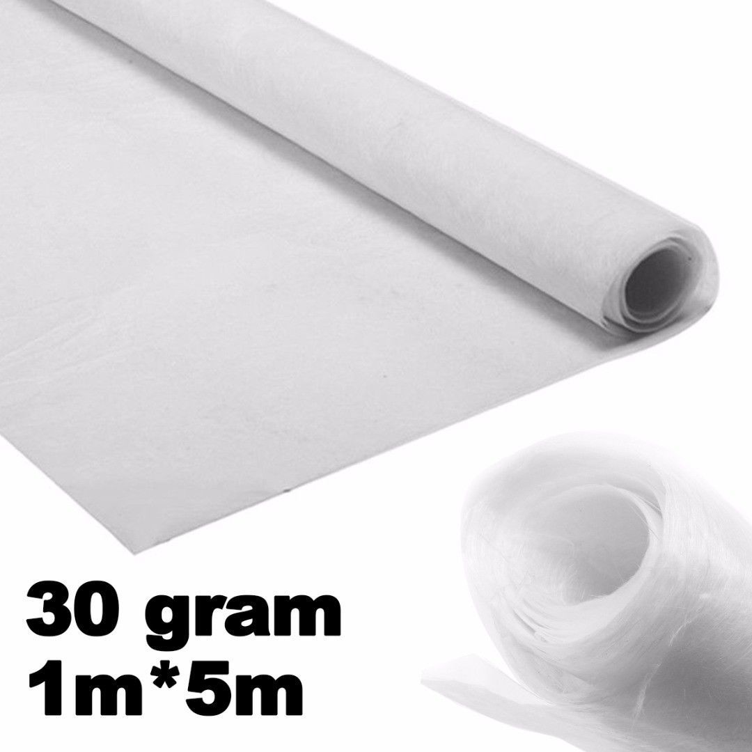 5m X 1m Fiberglass Cloth – Ultra Thin 30gsm Woven Sheet For Repair, Composite, Or DIY Projects