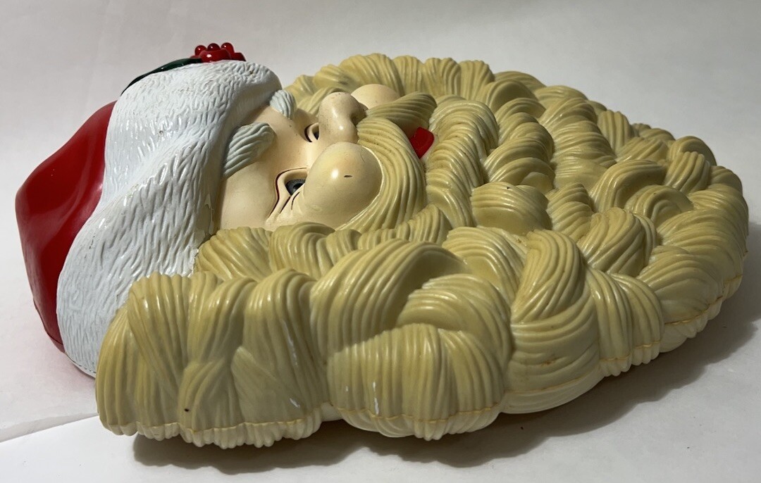 Vintage 1995 Telco Talking Santa Claus Face Musical Motion