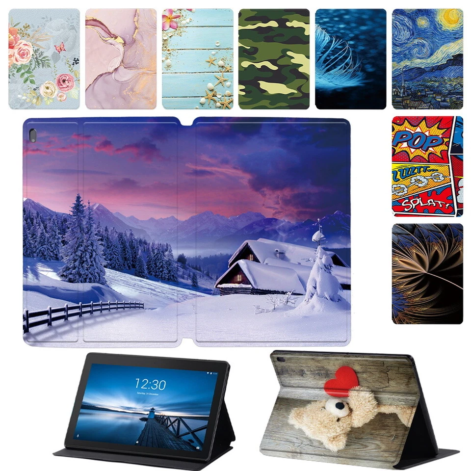 Leather Tablet Stand Cover Flip Case For Lenovo Tab E10/M7/M8/M9/M10/M11/xiaoxin
