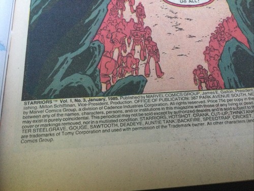 Starriors #3 de 4 Marvel Comics Vol. 1 #3 (enero 1985) - Imagen 3 de 6