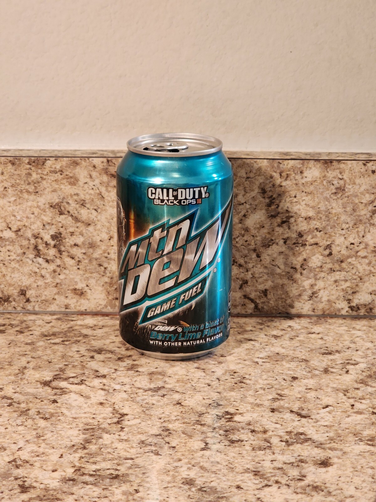 Mountain Dew Game Fuel Berry Lime EMPTY 12oz Can Call Of Duty Black Ops