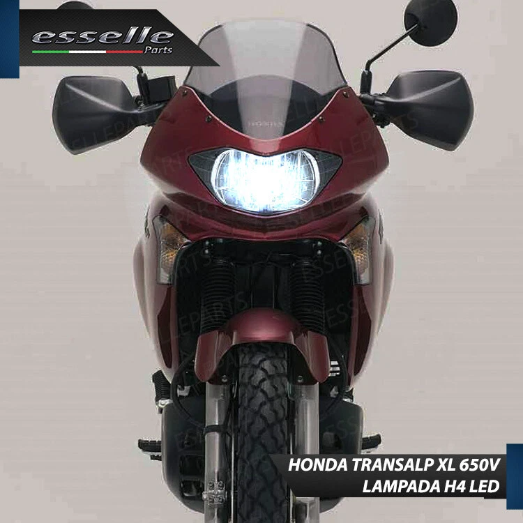 LAMPADA LED H4 6000K BIANCO 9000 LUMEN CANBUS HONDA TRANSALP XL 650V MOTO - Immagine 4 di 4