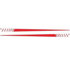 Car Side Body Decals Long Stripe Stickers 2Pcs Styling Tuning Accessories 2Pcs