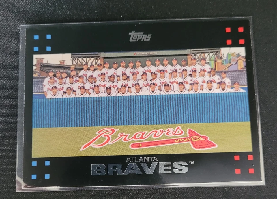 Todas las 24 cartas de los Bravos Topps ATL Topps 2007 de la Serie 1 - Equipo Foto 4 de 4