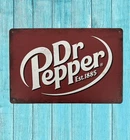 Dr. Pepper Vintage Style Tin Metal Bar Sign Poster Man Cave Collectible New