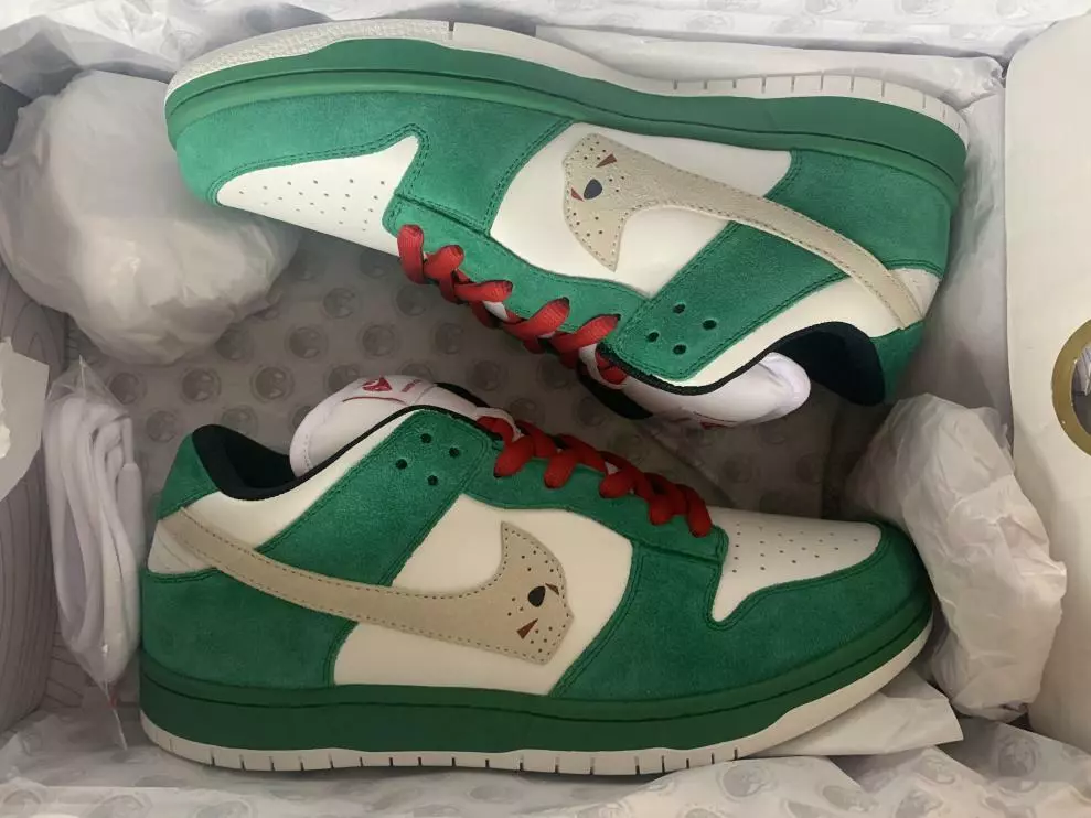 Warren Lotas Jason Dunk Toxic Green Size 11 *Brand New* *In Hand*