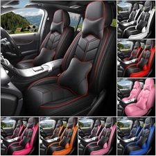 Universal 5 Seat PU Leather Car Seat Cover Full Set Front Rear Cushion Protector