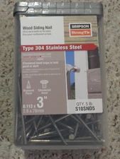 SIMPSON STRONG TIE S10SND5 SIDING NAIL .113 X 3" 304 S.S. 5 POUNDS