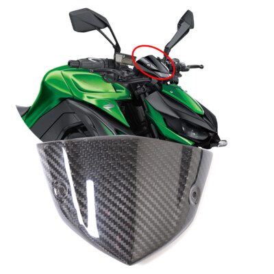 Für Kawasaki Z1000 2014-2022 Kohlefaser Motorrad Windschutzscheibe Windabweiser