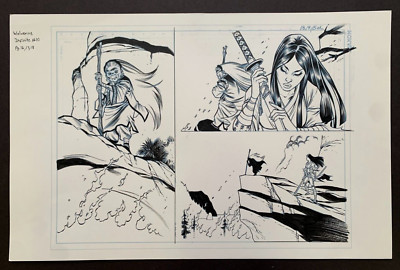 Original Art WOLVERINE JAPAN'S MOST WANTED INFINITE COMIC #10, pgs 16-18, DIAZ